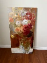 Flowers in a vase canvas for sale