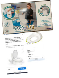 ToyLet Toilet Training Potty for baby or toddler with comfy toil