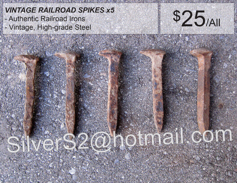 Railroad spikes vintage for sale  