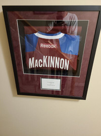 Framed Nathan MacKinnon Signed Jersey