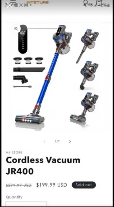 Inteture Cordless Vacuum JR400, View more