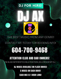 DJ Available for a low cost!