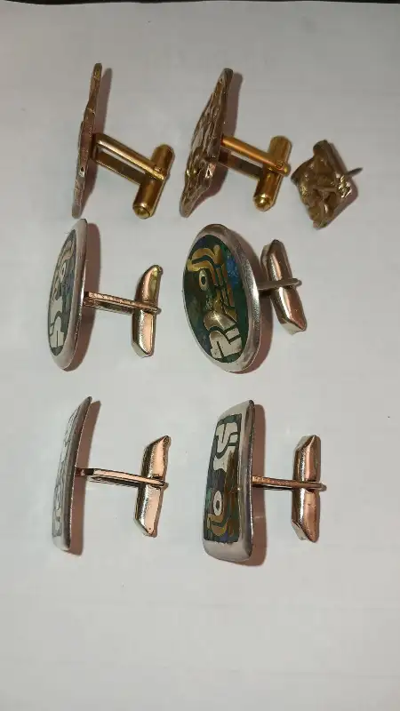 Genuine Mexican silver cufflinks $20 each in Jewellery & Watches in Downtown-West End - Image 7