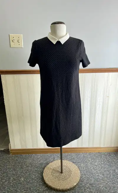 Zara Basic Black Dress with White Dots, View more