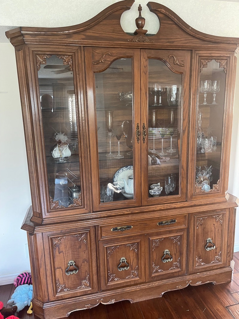 FREE Hutch with dining table and chairs Hutches & Display