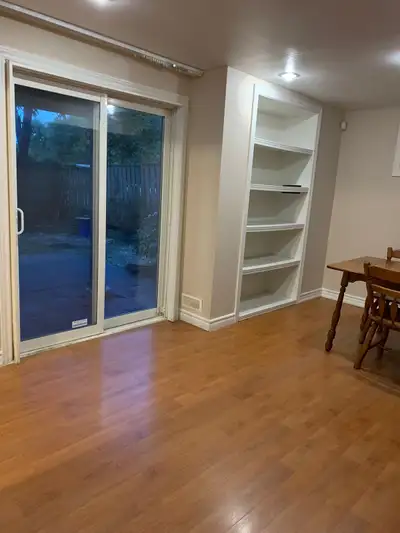 Walk out Basement Apartment with One Bedroom plus Den (den as walkout closet/storage) and one Bath....