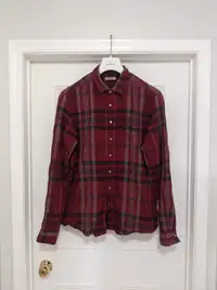 Burberry London Red Check Casual Shirt RARE XL