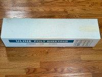Uline Clear Poly Sheeting S-20065 - 2 Mil, 6' x 200' Roll, NIB