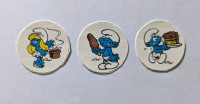 Vintage 80s Stickers Smurf Scratch n Sniff Chocolate 