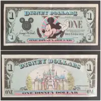 1 Disney dollars 1990