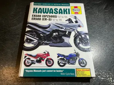 1987-2005 Kawasaki EX500 (GPZ500S) Ninja & ER500 (ER-5) Manual, View more
