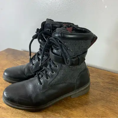 Ugg combat style lace up Winter waterproof boots- femme, View more