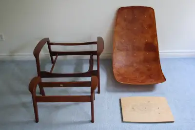 R. Huber Scoop Chair and Ottoman, View more