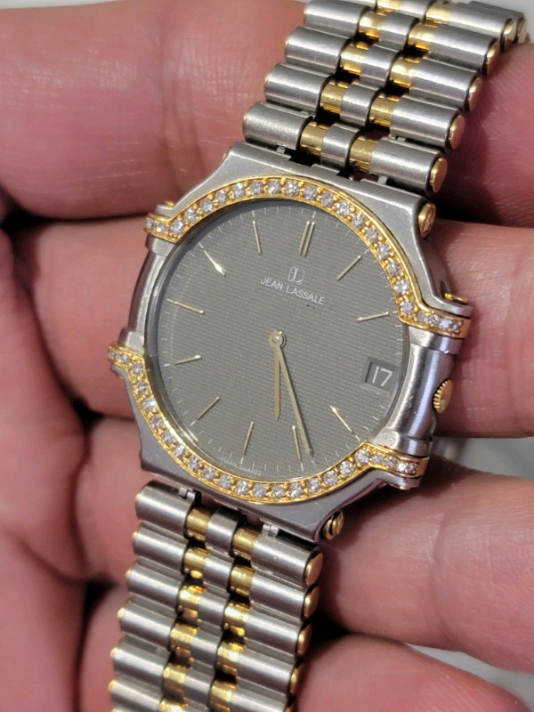 Ladies Diamond Jean Lassale 18k Watch  in Jewellery & Watches in City of Toronto