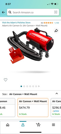 Adam's Air Cannon Sr. (Air Cannon + Wall Mount) $300