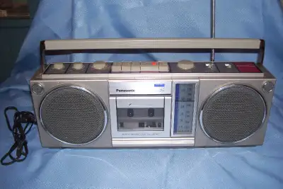 Panasonic AM & FM Gheto Blaster With Auto. Stop Cassette Player, View more