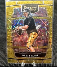 NFL Card - Brett Favre #51 Gold Laser Prizm