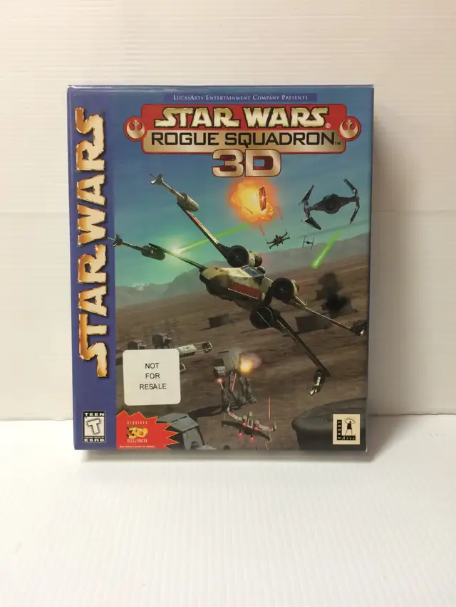 STAR WARS ROGUE SQUADRON 3D VINTAGE PC GAME 