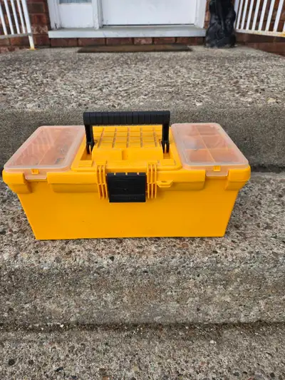 16" Toolbox with 2 Built in Organizers & Tools, View more