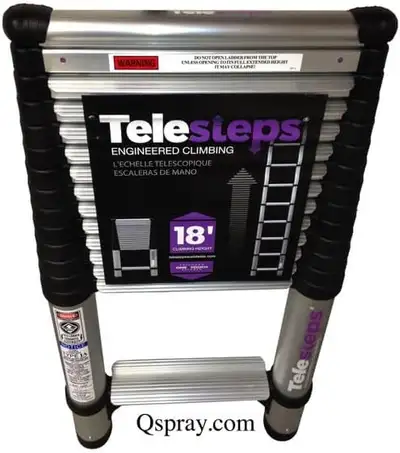 Telesteps Telescoping Ladder, OSHA Compliant 14.5 ft Extended Height, Up to 18 ft Reach May be Possi...