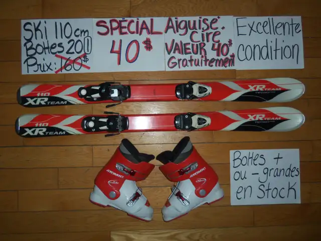 Ensembles kits de ski alpin et twin tip 100 110 120 cm in Ski in Drummondville - Image 9