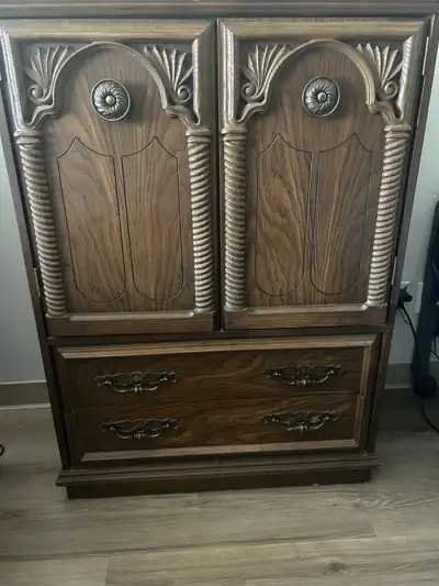  armoire  and matching end table, View more