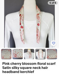 Scarf Cherry Blossom Neck Scarf 