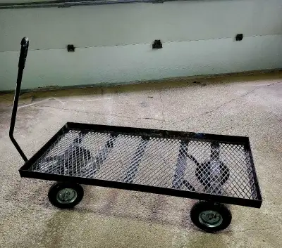 This used rugged utility cart is ready to haul your gear! It's perfect for gardening, camping, or an...