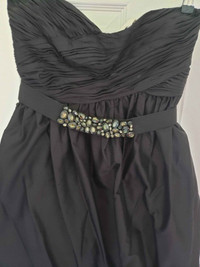 SILK Vera Wang Medium Strapless Mini Bubble Dress with pockets