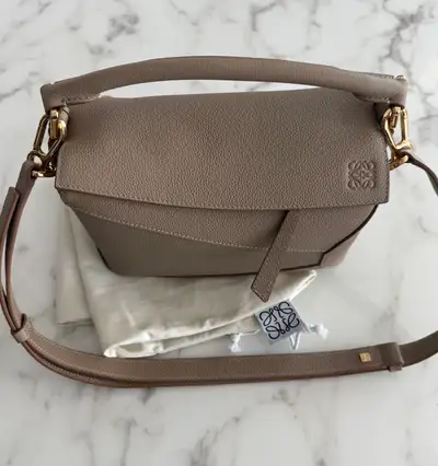 Authentic Loewe puzzle bag with receipt , View more
