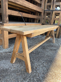 Wood bench solid Hardwood 