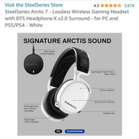 SteelSeries Arctis 7 - Lossless Wireless Gaming Headset with DTS