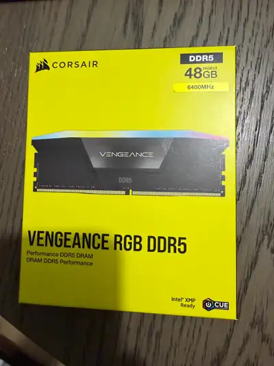 CORSAIR Vengeance RGB DDR5 RAM 48GB (2x24GB) 6400MHz CL36, View more
