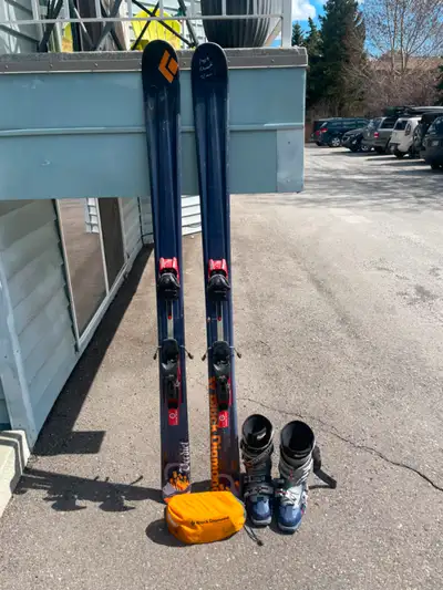 Black Diamond Verdict skis, 170cm 132-102-118 Fritshi Freeride Pro Bindings Garmont Mega Ride boots...