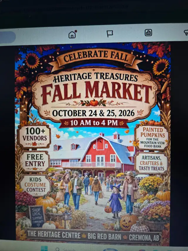 HERITAGE TREASURES FALL MARKET OCT 24-25, 2026