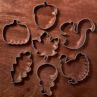 THANKSGIVING COOKIE CUTTERS (7) NEW $10