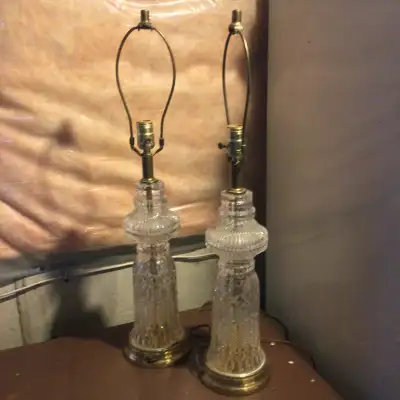 Pair of Table Lamps and a Floor Lamp, View more