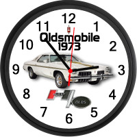 1973 Oldsmobile Hurst Olds (Cameo White) Custom Wall Clock