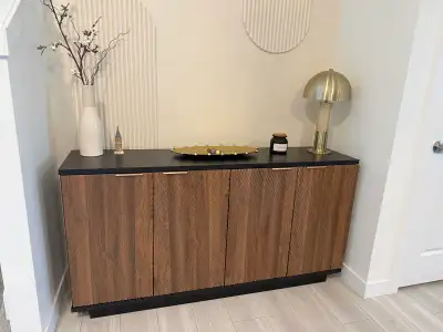 Brand New 63” Walnut Sideboard – Unassembled, View more