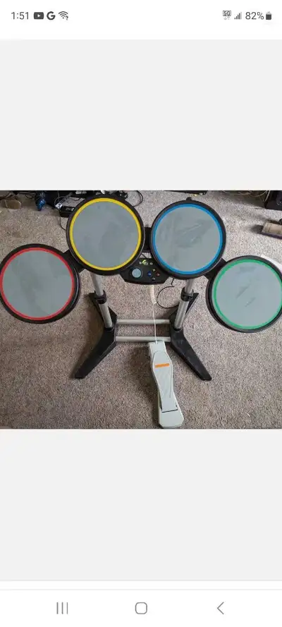 Xbox 360 Harmonix 822149 Rock Band Wired Drum Set,in good shape.firm on price
