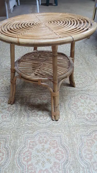 Ritan round glass top side table, View more