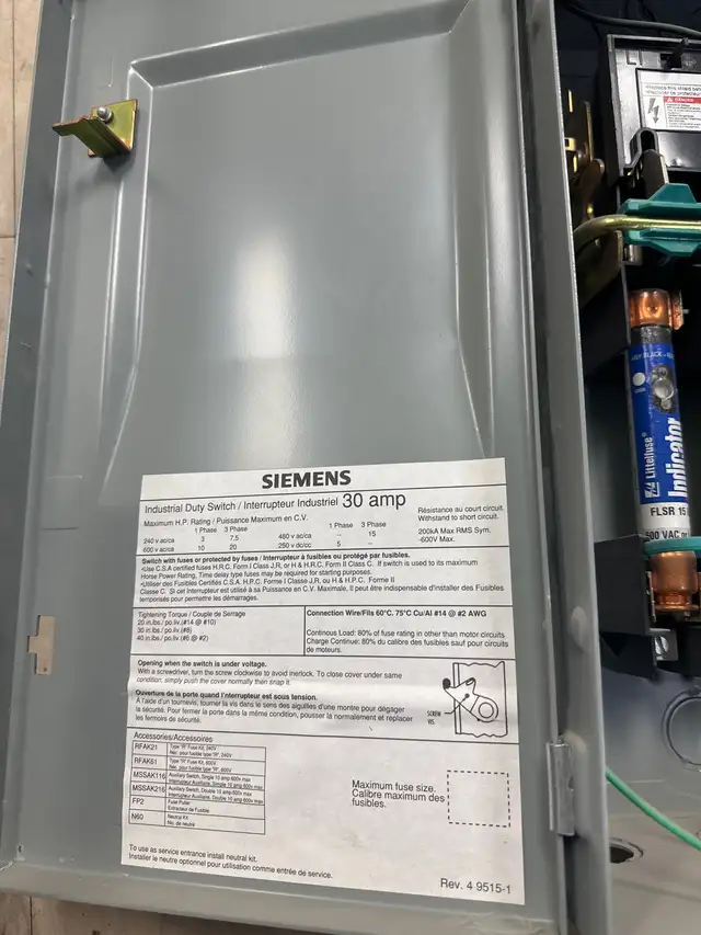 Siemens Industial Duty Switch62863268452355121