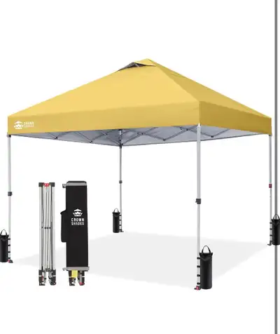 CROWN SHADES 10x10 Pop up Canopy- Yellow , View more