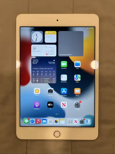 Excellent condition Apple iPad mini 4 gold 128 GB last update, View more