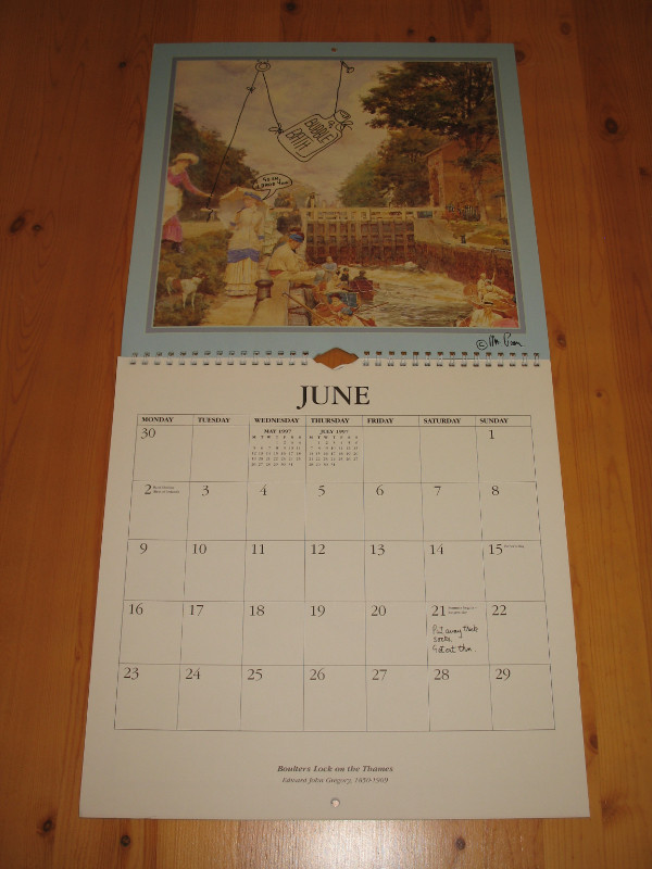 Mr. Bean's 1997 Calendar in Arts & Collectibles in Kitchener / Waterloo - Image 3