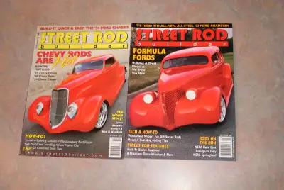 Bundle of Street Rod Builder magazines comprised of these issues: September 2007 October 2007 Both m...