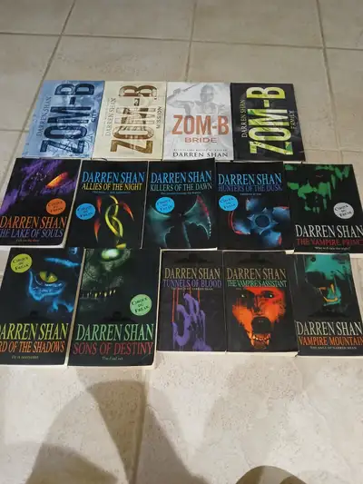 14 DARREN SHAN horror softcover books- 4 are hardcover, View more