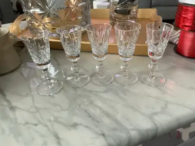 5 CRYSTAL SHOT GLASSES , View more