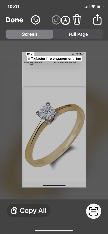 Glacier Fire engagement ring in Jewellery & Watches in St. John's