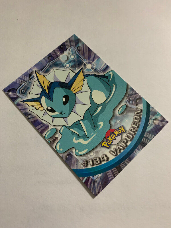 VAPOREON #134 Pokémon-Card Pokemon TV Animation edition Topps NM dans Art et objets de collection  à Longueuil/Rive Sud - Image 2